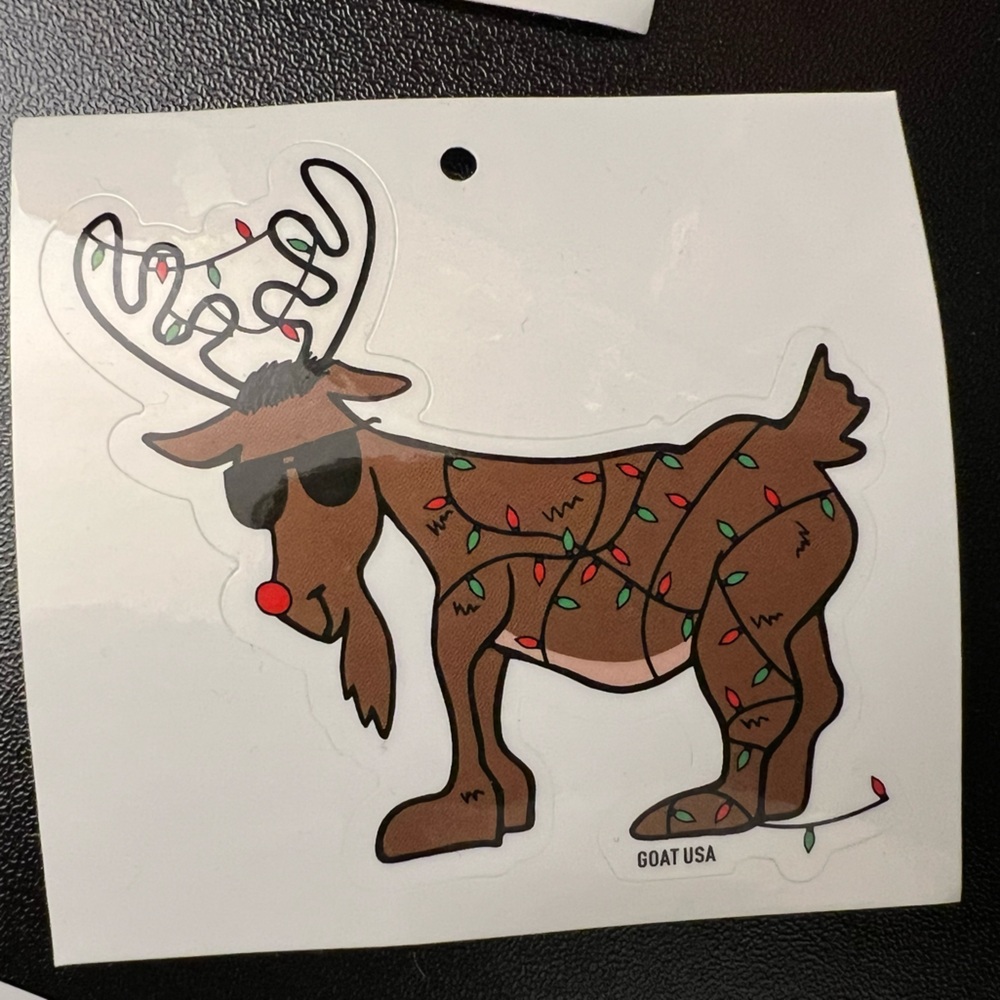 GOAT USA Reindeer Sticker with Lights